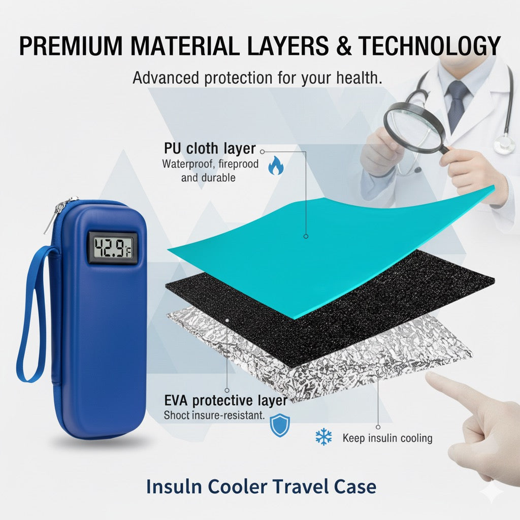 Smart Insulin Cooler Travel Case